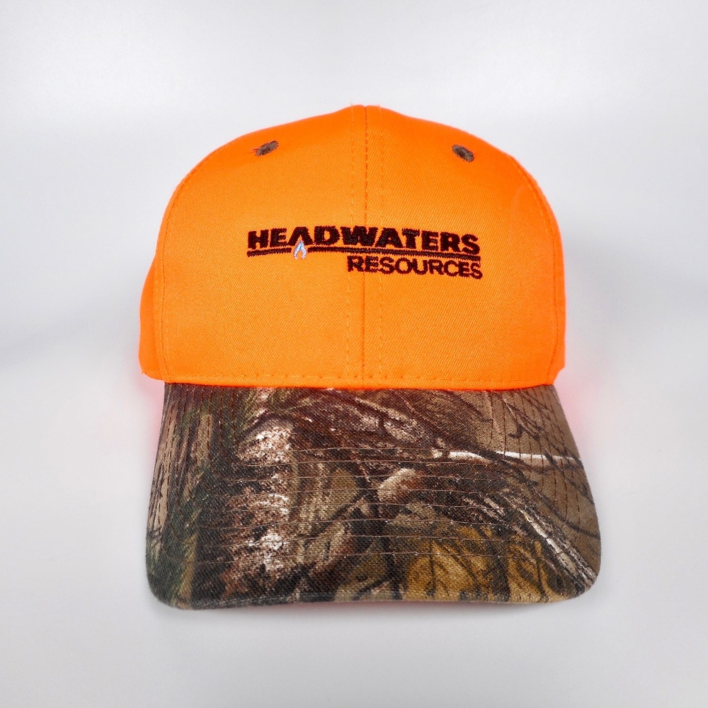 Realtree Woods Camo Cap Hat Headwaters Hunter Orange